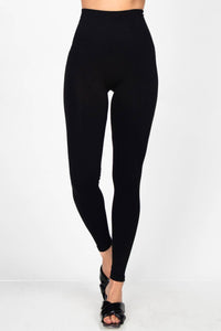 M.Rena The Tummy Tuck Black Full Length Legging