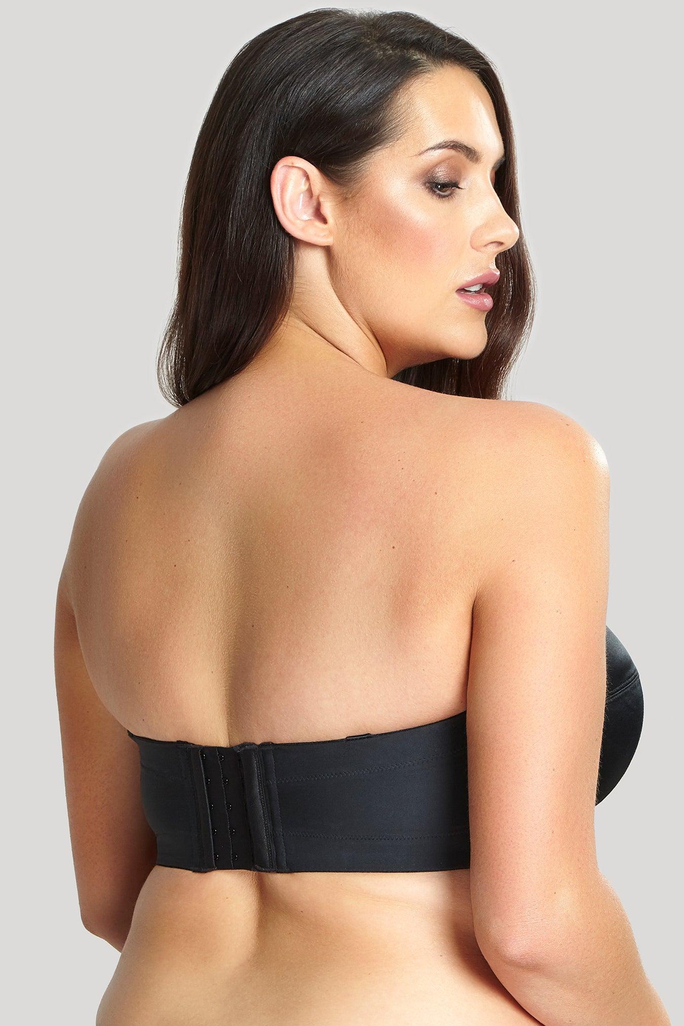 Sculptresse "Dana" Black UW Strapless Bra (D-J) - Lion's Lair Boutique - 34, 36, 38, 40, 42, 44, 46, BNS, continuity, D, DD, E, F, FF, G, GG, H, HH, J, lingerie, Sculptresse, Strapless - Sculptresse