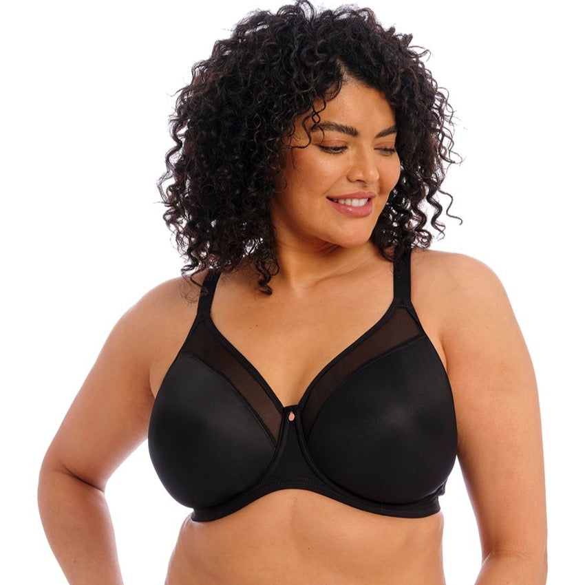 Elomi "Smooth" Black UW Moulded Non Padded Bra (DD-J)