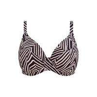 Elomi "Fiji Falls" Black UW Plunge Bikini Top (E-JJ)