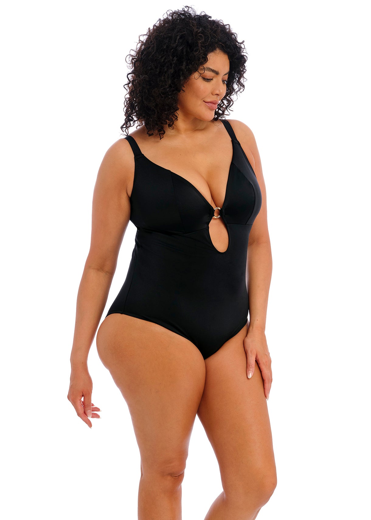 Elomi "Plain Sailing" Non Wired Plunge Swimsuit (F-HH)
