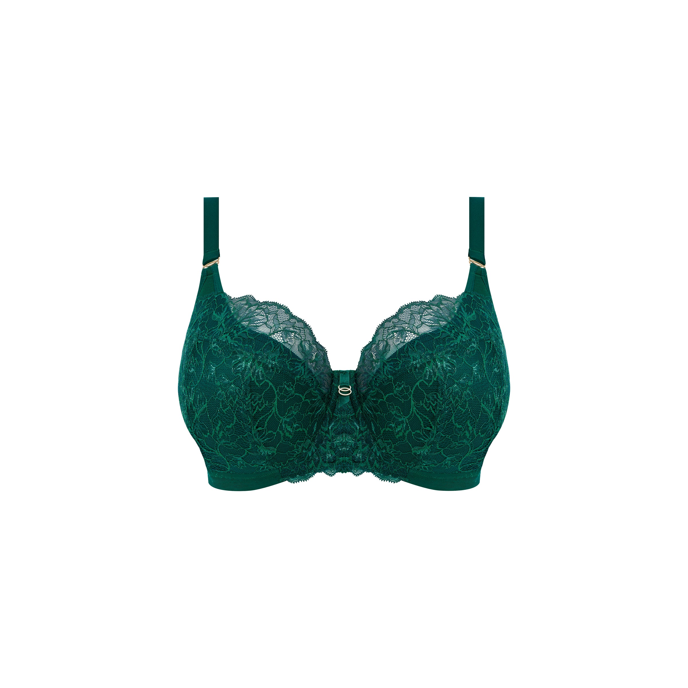 Elomi "Brianna" Rainforest UW Padded Half Cup Bra (DD-HH)
