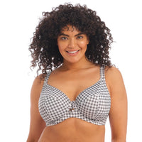 Elomi "Checkmate" UW Plunge Bikini Top (DD-HH)