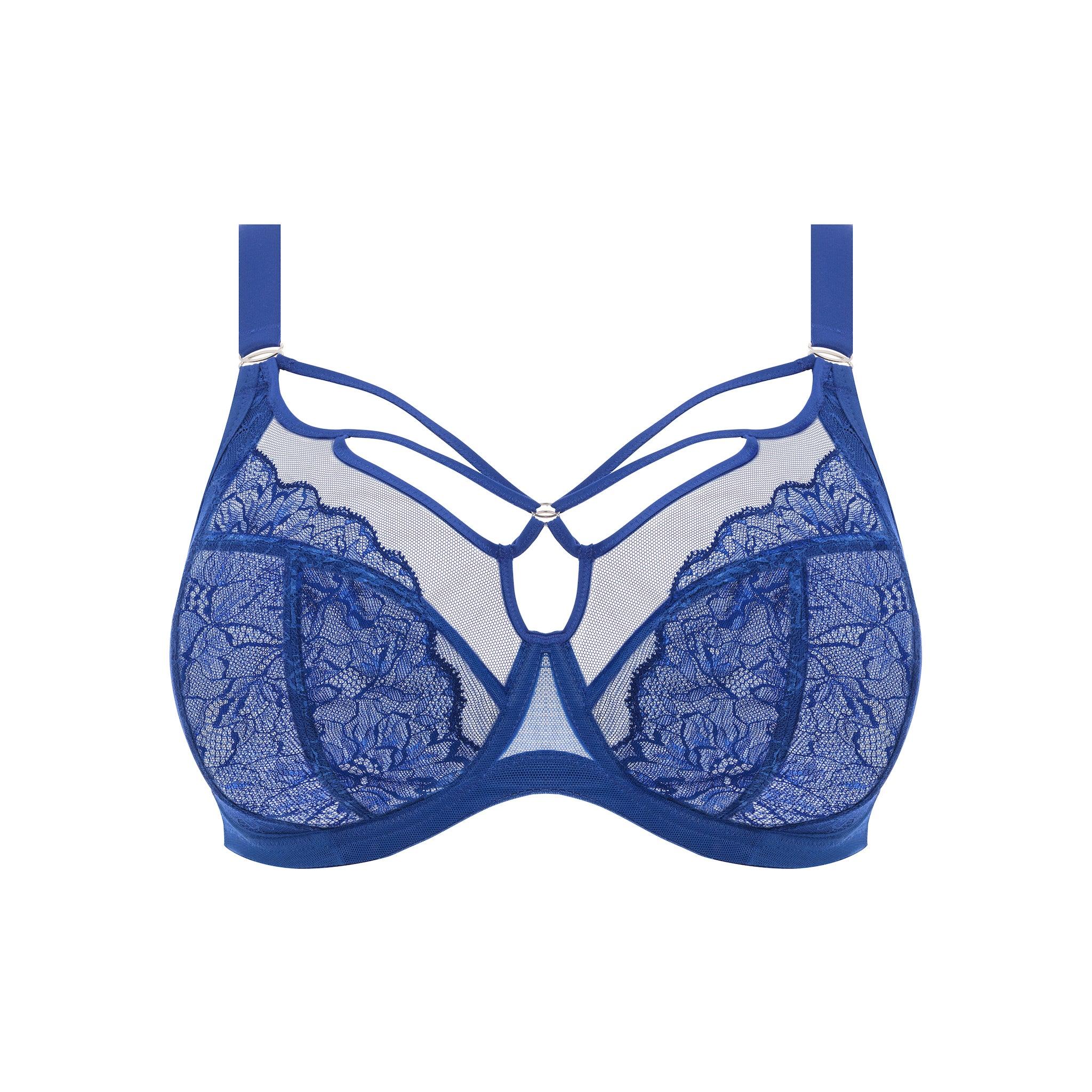 Elomi "Brianna" Lapis UW Plunge Bra (E-K) - Lion's Lair Boutique - 32, 34, 36, 38, 40, 42, 44, BPS, BPX, Brianna, E, elomi, F, FF, G, GG, H, HH, J, JUL 2022, lingerie, plunge - Elomi