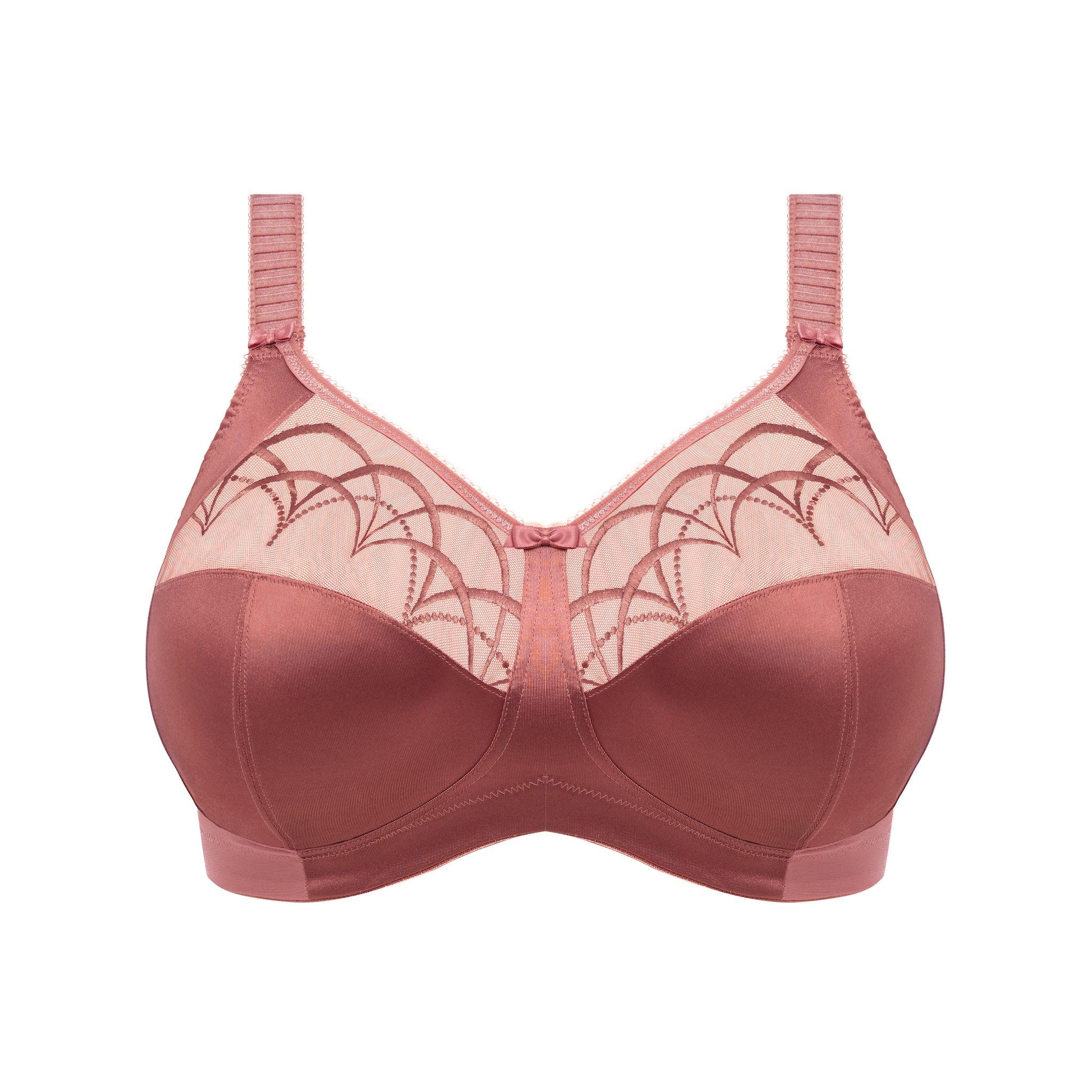 Elomi "Cate" Rosewood Non Wired Bra (B-G) - Lion's Lair Boutique - 36, 38, 40, 42, 44, 46, 48, C, cate, continuity, D, DD, deep cup, E, elomi, F, FF, full cup, G, lingerie, SFT, wireless - Elomi