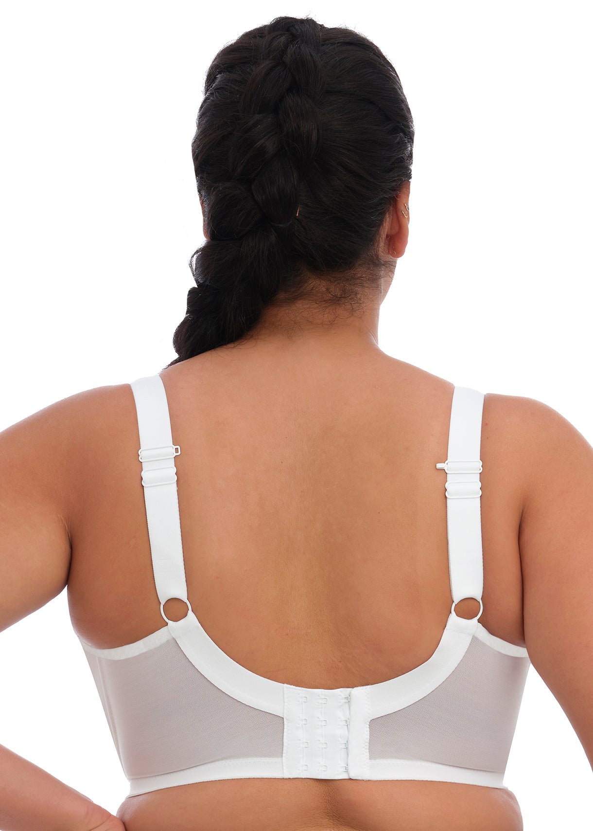 Elomi "Energise" White UW Sports Bra (D-K)