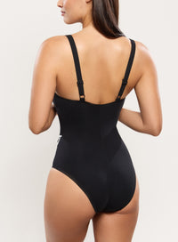 Empreinte “Attitude” Noir V-Shaped Neckline One Piece (E-G)