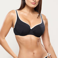 Empreinte “Attitude” Noir UW Balconette Bikini Top (E-H)