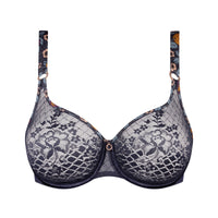 Empreinte "Melody" Navy Flower UW Invisible Lace Bra (F-G)