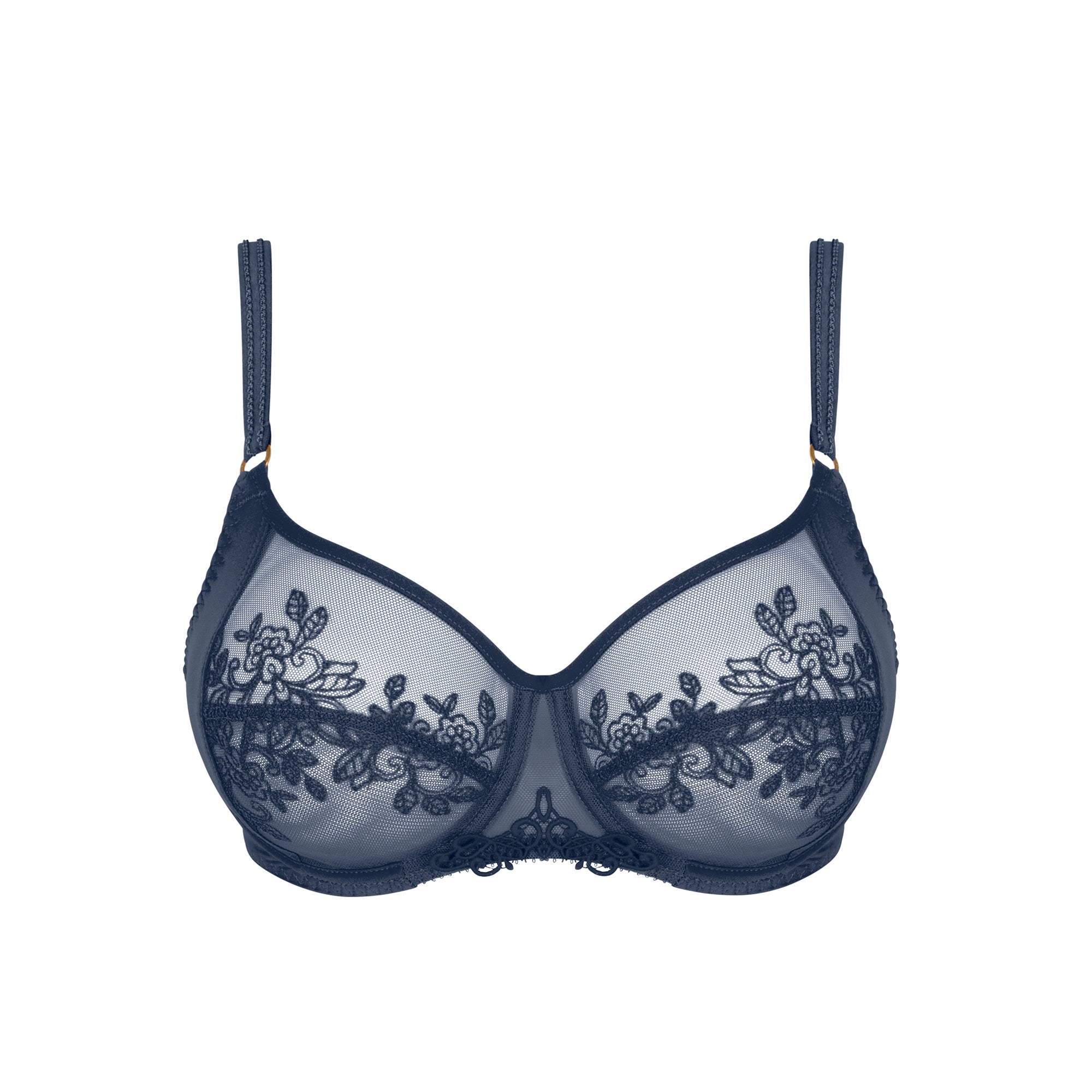 Empreinte "Paola" Bleu Venise UW Low Necked Bra (F-G)