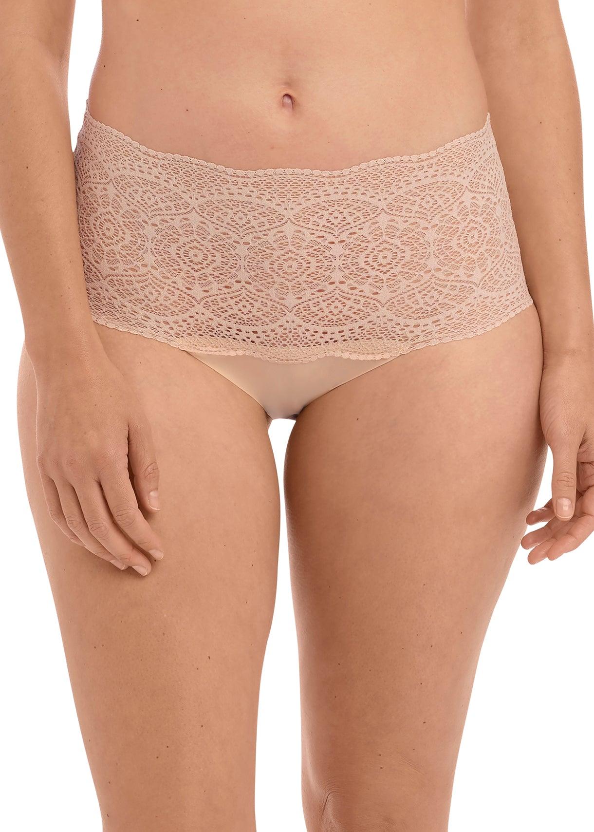 Fantasie "Lace Ease" Natural Beige Invisible Stretch Full Brief - Lion's Lair Boutique - ALT, continuity, Fantasie, HIW, L, lingerie, M, S, XL, XS - Fantasie