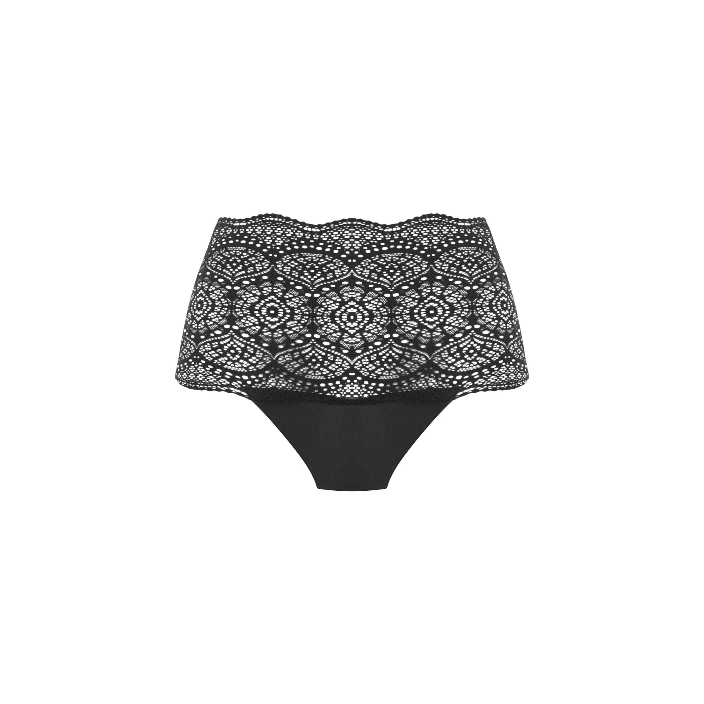 Fantasie "Lace Ease" Black Invisible Stretch Full Brief - Lion's Lair Boutique - ALT, continuity, Fantasie, HIW, L, lingerie, M, S, XL, XS - Fantasie