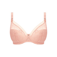 Fantasie "Fusion Lace" Blush UW Padded Plunge Bra (D-G) - Lion's Lair Boutique - 30, 32, 34, 36, 38, BRV, continuity, D, DD, DEC 2023, E, F, Fantasie, FF, Fusion, G, lingerie, Padded - Fantasie