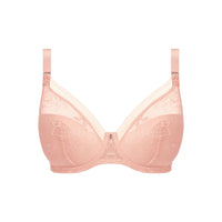 Fantasie "Fusion Lace" Blush UW Padded Plunge Bra (D-G) - Lion's Lair Boutique - 30, 32, 34, 36, 38, BRV, continuity, D, DD, DEC 2023, E, F, Fantasie, FF, Fusion, G, lingerie, Padded - Fantasie