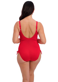 Fantasie "Ottawa" Red UW Twist Front Swimsuit with Adjustable Leg (D-GG)