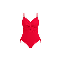 Fantasie "Ottawa" Red UW Twist Front Swimsuit with Adjustable Leg (D-GG)