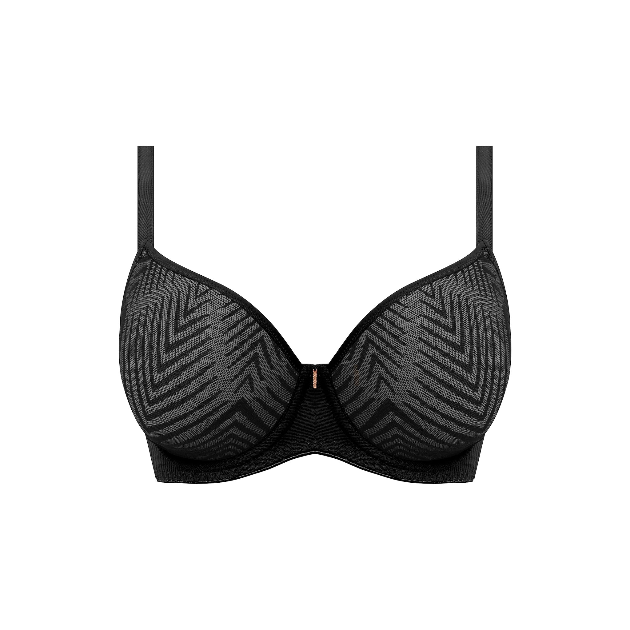Freya "Tailored" Black UW Moulded Plunge T-shirt Bra (D-GG)