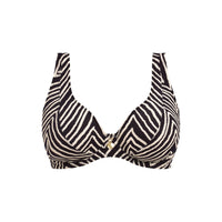 Freya "Fiji Falls" Black UW High Apex Bikini Top (D-J)