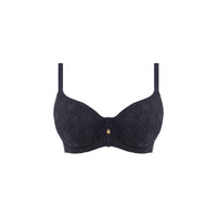 Freya "Nomad Nights" Black UW Sweetheart Bikini Top (D-HH) - Lion's Lair Boutique - 30, 32, 34, 36, 38, Bikini, Black, continuity, D, DD, E, F, FEB 2024, FF, Freya, G, GG, H, HH, Padded, Solid, Swimwear, Top, UW, UWP - Freya