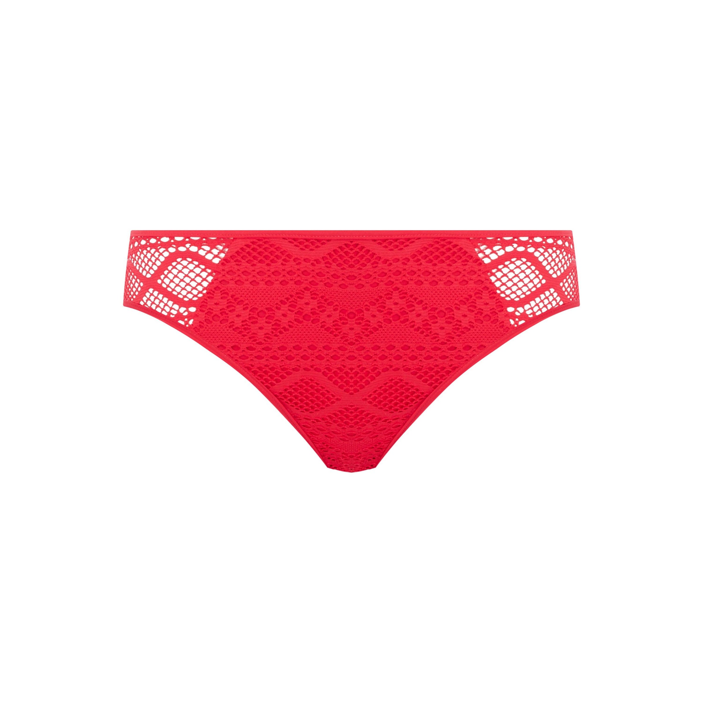 Freya "Sundance" Red Hipster Bikini Brief - Lion's Lair Boutique - ALT, Bottom, Fashion, Freya, HIP, L, M, S, SALE, Solid, Sundance, Swimwear, Warehouse, XL, XS - Freya