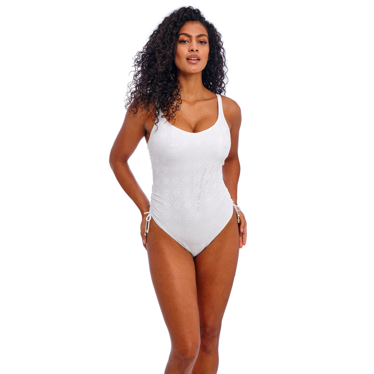 Freya "Nomad Nights" White UW Swimsuit (D-G)