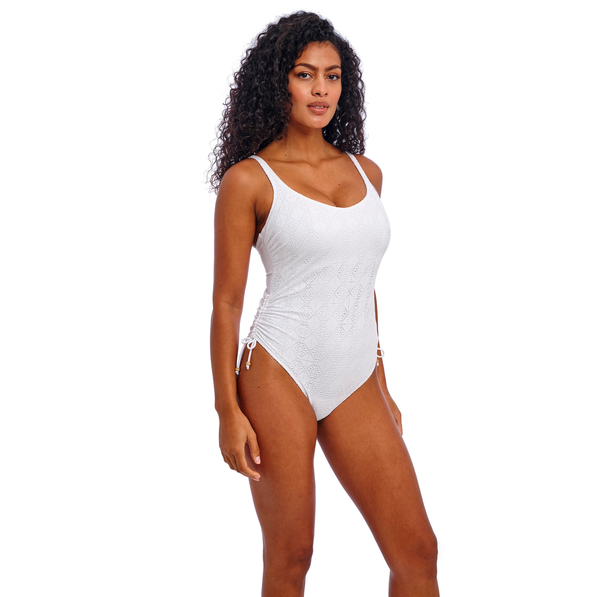 Freya "Nomad Nights" White UW Swimsuit (D-G)