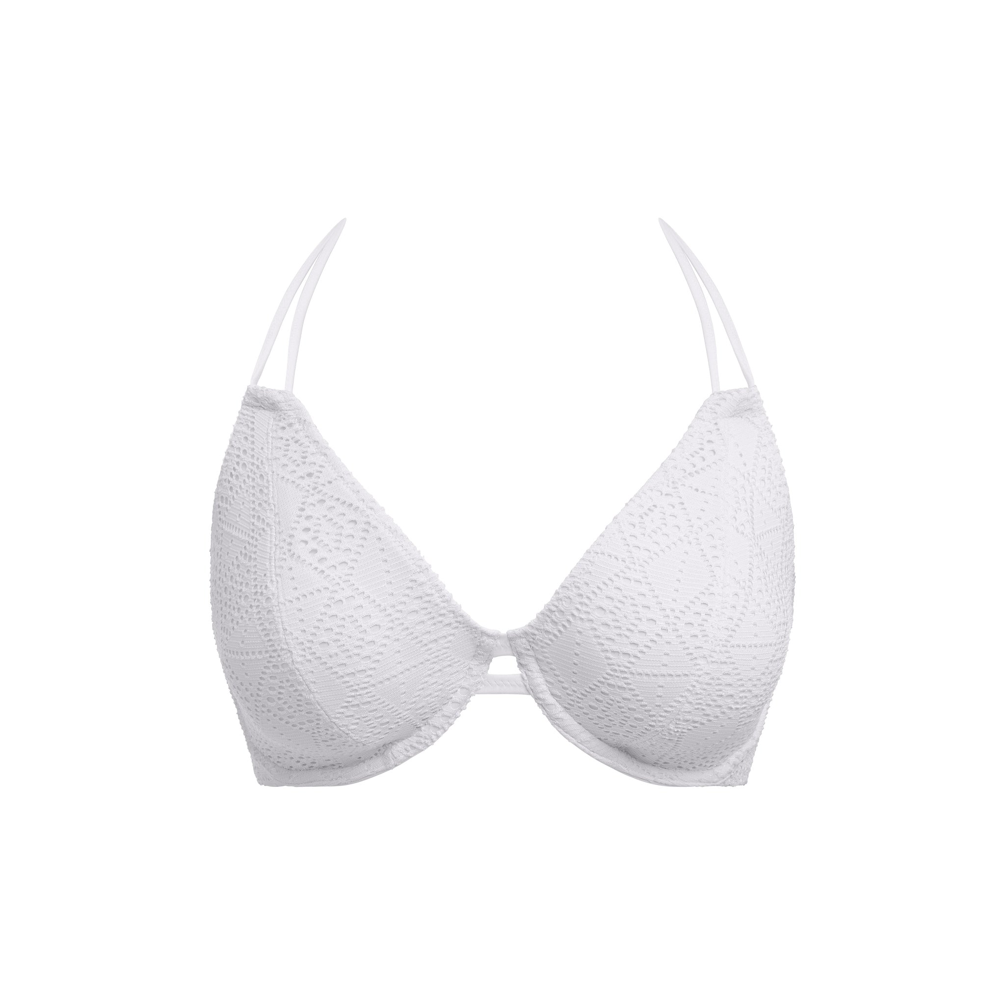 Freya "Nomad Nights" UW White Halter Bikini Tops (D-FF)