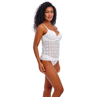 Freya "Nomad Nights" White UW Plunge Tankini Top (D-HH)
