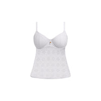 Freya "Nomad Nights" White UW Plunge Tankini Top (D-HH)