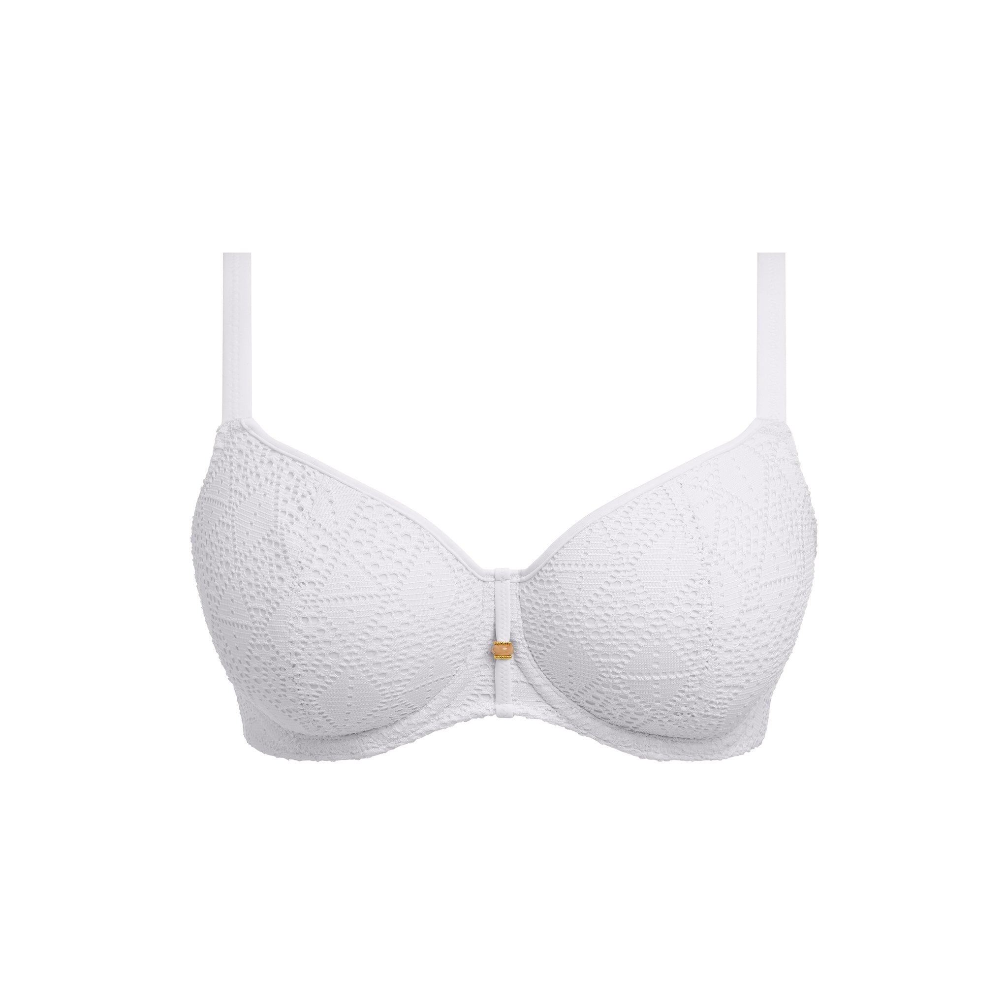 Freya "Nomad Nights" White UW Sweetheart Bikini Top (D-HH)
