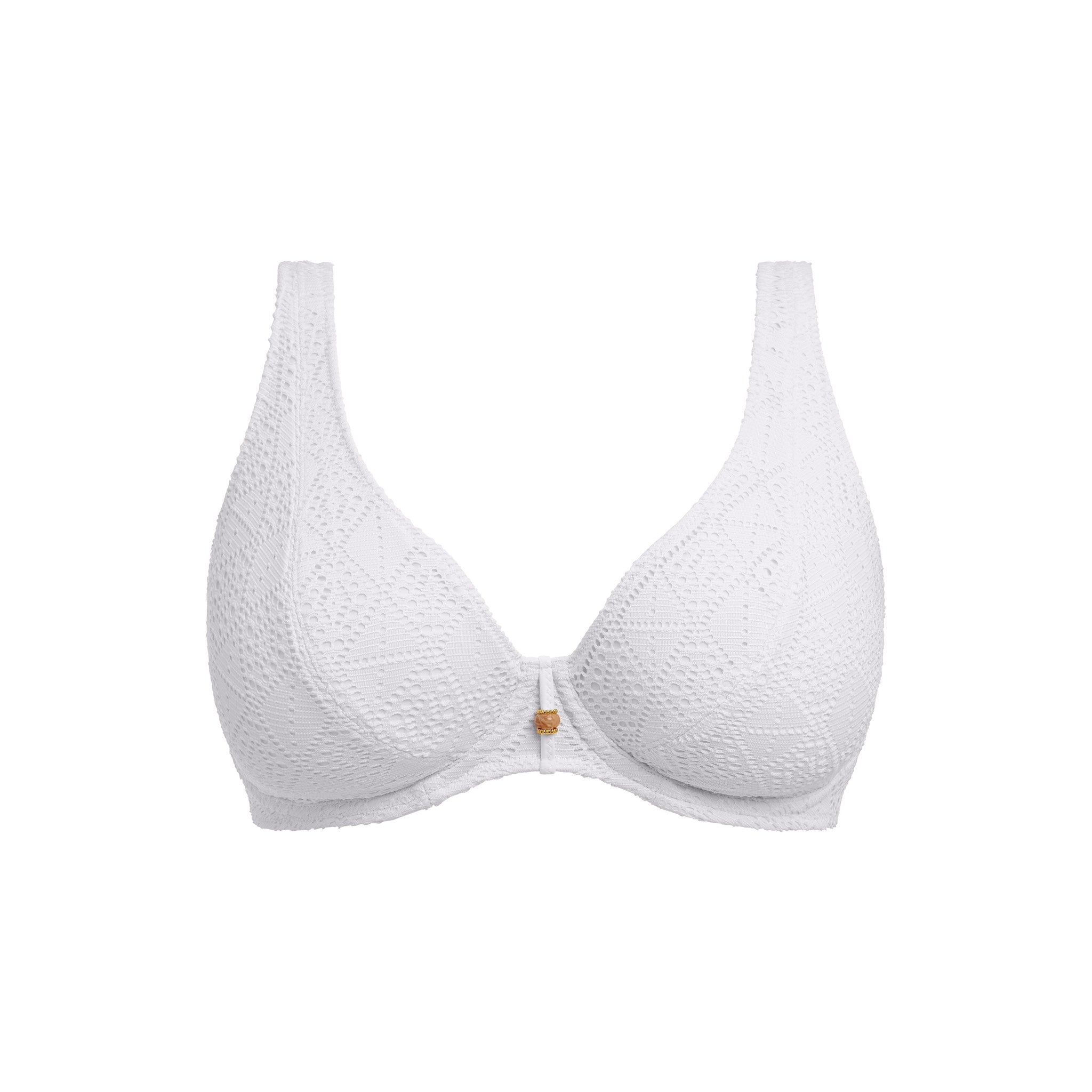 Freya "Nomad Nights" White UW High Apex Bikini Top (D-J)