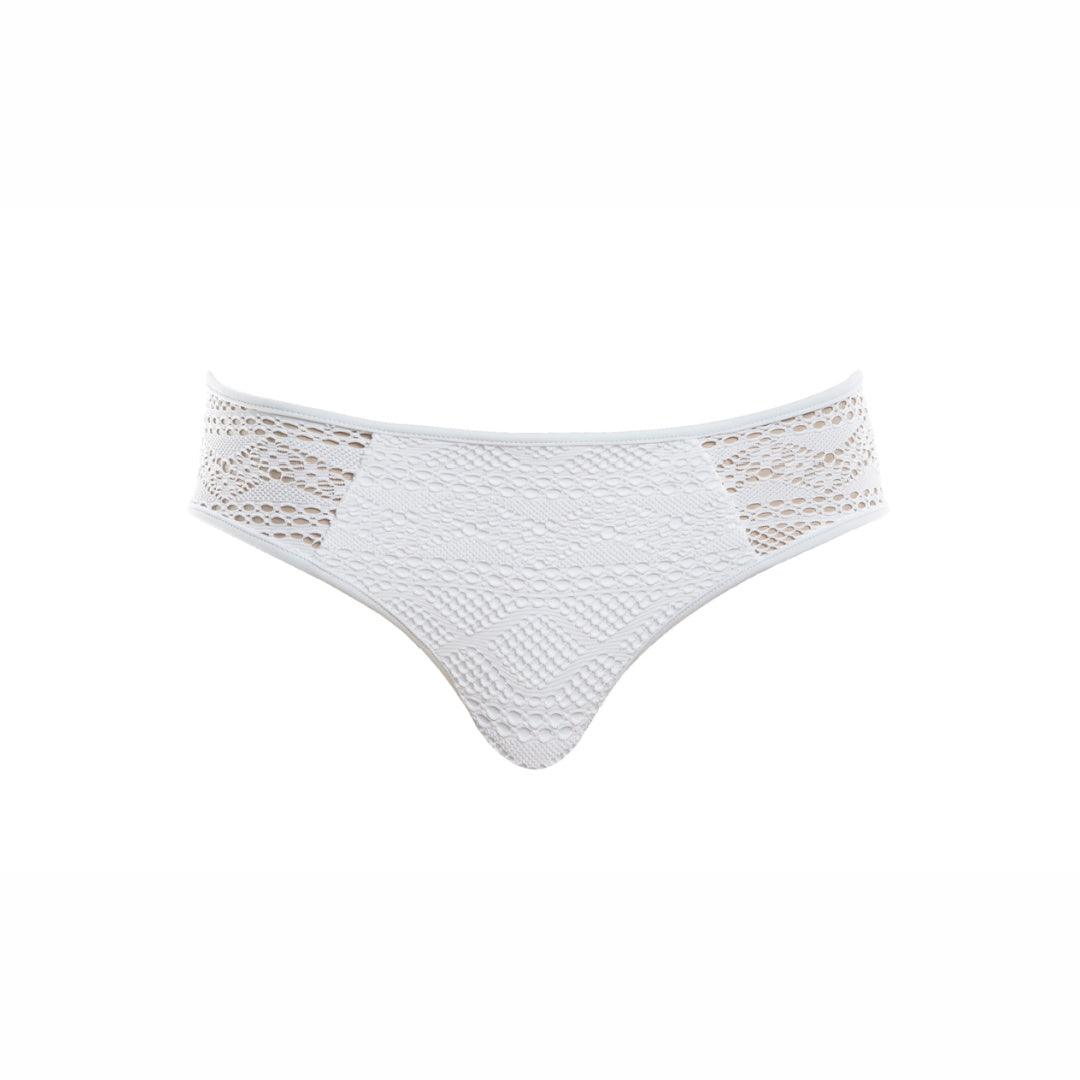 Freya "Sundance" White Hipster Bikini Brief - Lion's Lair Boutique - ALT, Bottom, continuity, Freya, HIP, L, M, S, SALE, Solid, Sundance, Swimwear, Warehouse, White, XL, XS - Freya