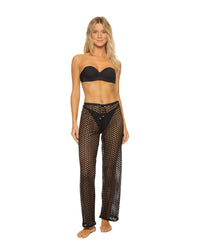 Guria Black Lattice Pants