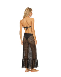 Guria Black Lattice Maxi Skirt
