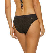 Guria Black Crinkle Lurex American Flip Bottom