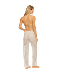 Guria Off-White Lattice Pants
