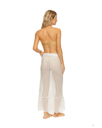 Guria Off-White Lattice Maxi Skirt