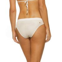Guria Off-White Crinkle Lurex American Flip Bottom