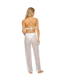 Guria White Lattice Pants