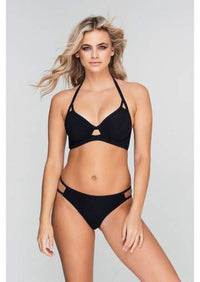 Miss Mandalay "Icon" Black UW Halter Bikini T0- (E-FF)