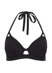 Miss Mandalay "Icon" Black UW Halter Bikini T0- (E-FF)