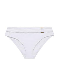 Miss Mandalay "Boudoir Beach" White Belted Bikini Brief