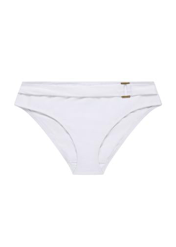 Miss Mandalay "Boudoir Beach" White Belted Bikini Brief