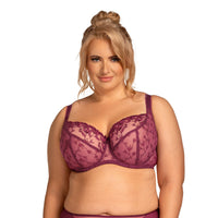 Nessa “Nel” Merlot UW Balcony Bra (J-LL)