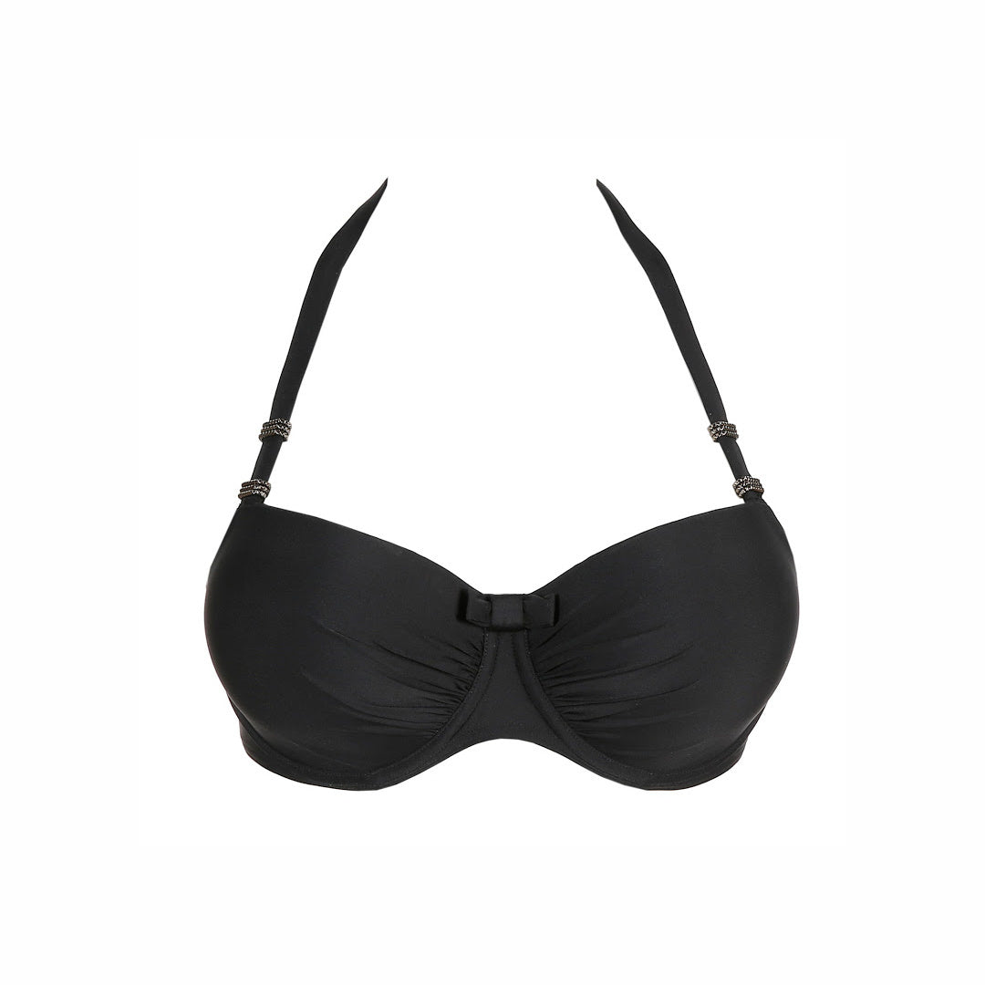 Prima Donna "Cocktail" Black UW Padded Balcony Bikini Top (D-H)