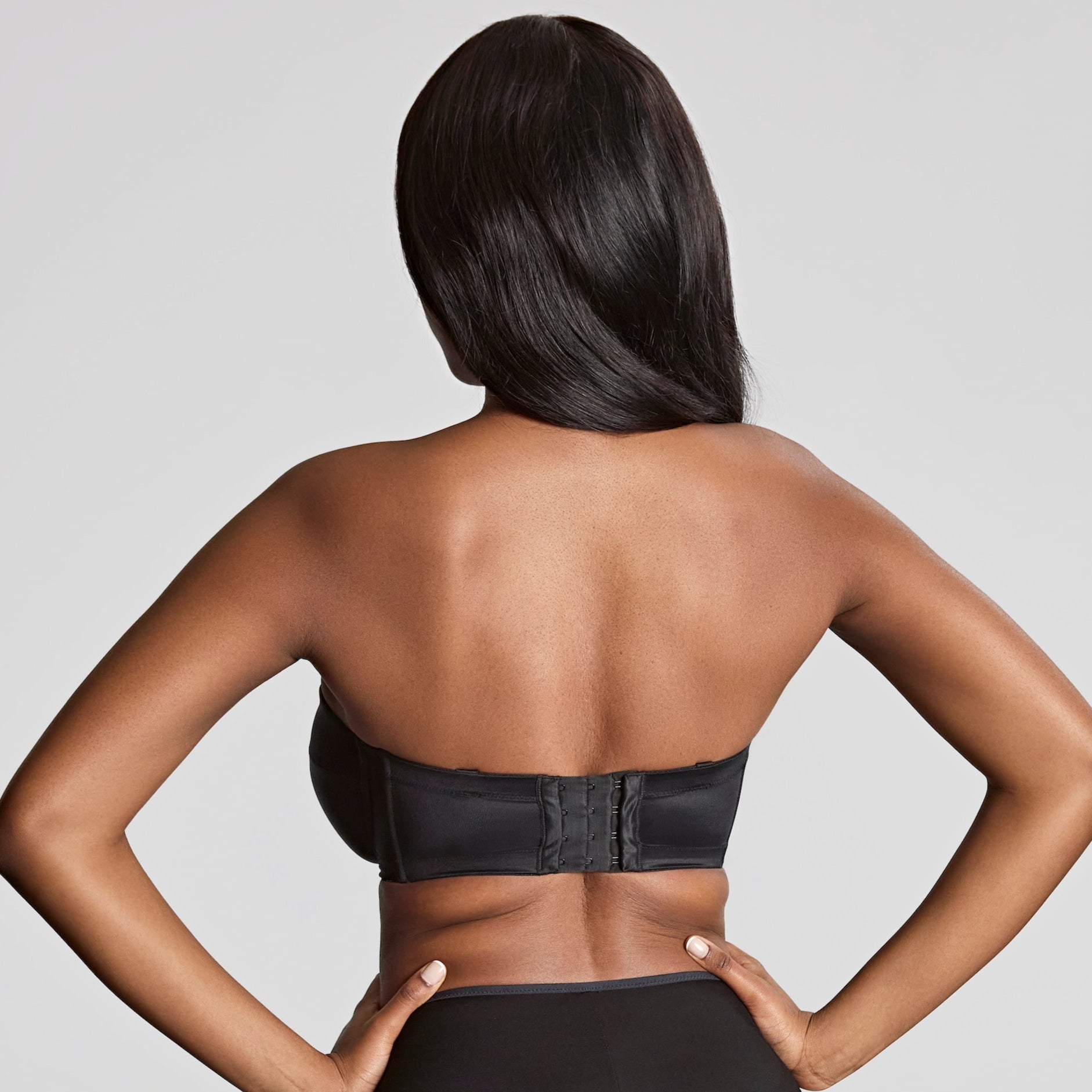 Panache "Alice" Black UW Balcony Strapless Bra (D-J)