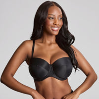 Panache "Alice" Black UW Balcony Strapless Bra (D-J)