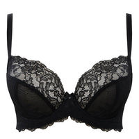 Panache "Ana" Black UW Plunge Bra (D-J)