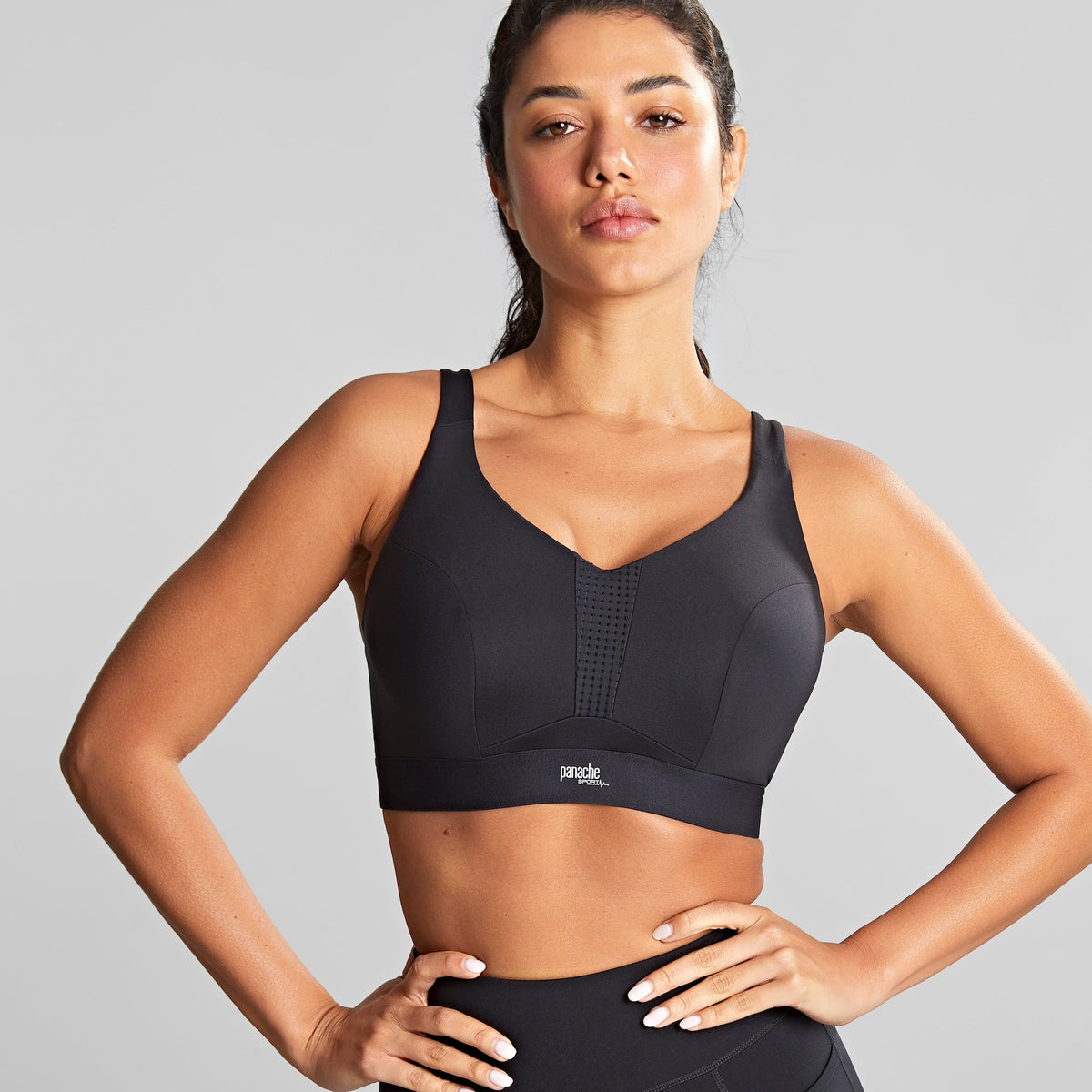 Panache "Endurance" Black UW Non Padded Sports Bra (B-J)
