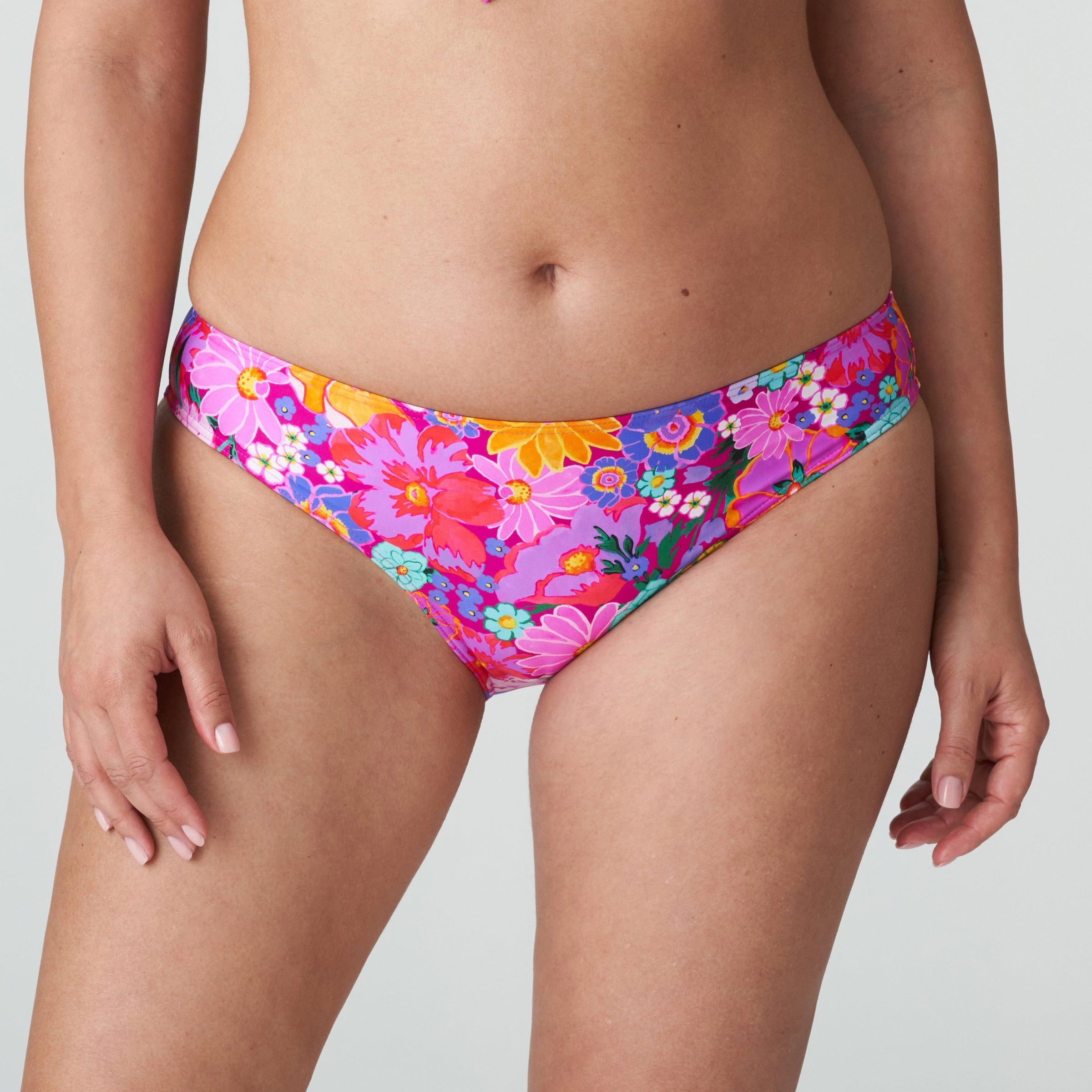 Prima Donna "Najac" Floral Explosion Rio Bikini Briefs - Lion's Lair Boutique - 2X, Bottom, Classic, Fashion, FEB 2024, L, M, Pattern, Prima Donna, Swimwear, Twist, USA, XL, XS - Prima Donna